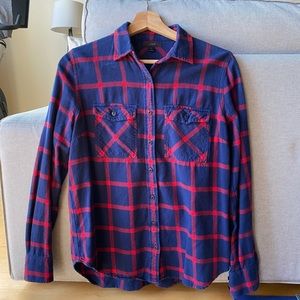 J. Crew button up flannel shirt